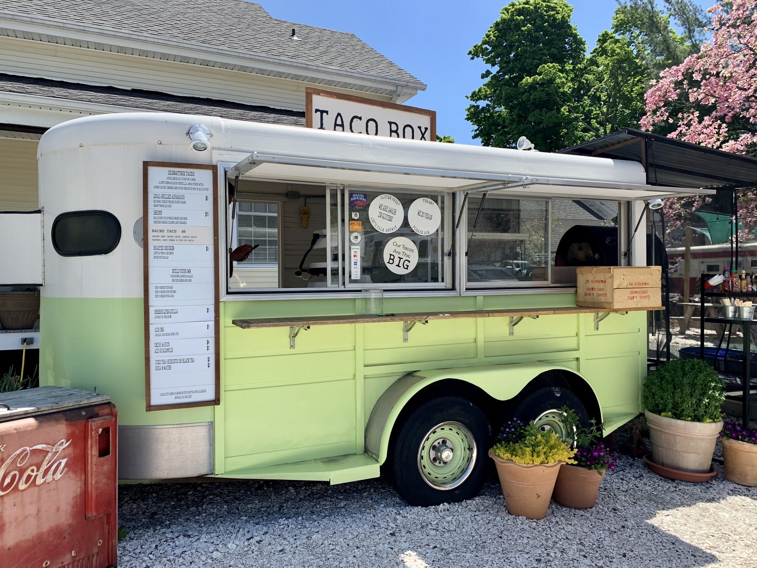 The Taco Box Trailer in Warren, RI